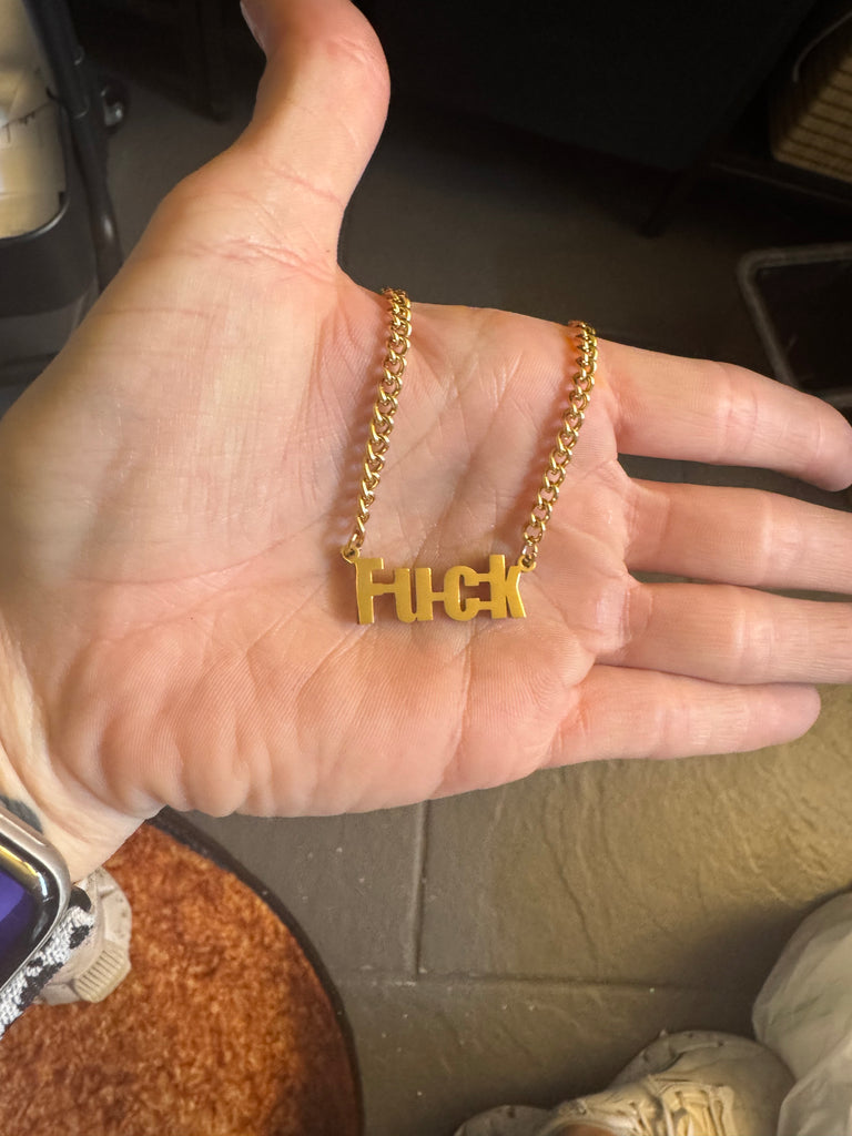 Fuck Word Necklace