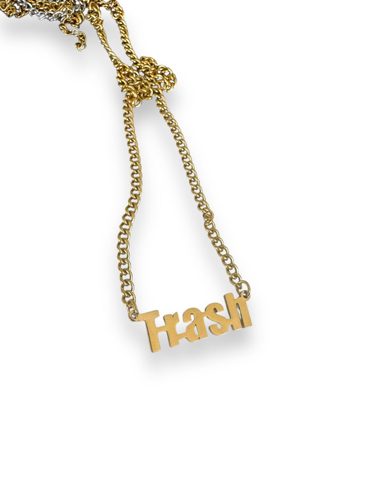 Trash Word Necklace