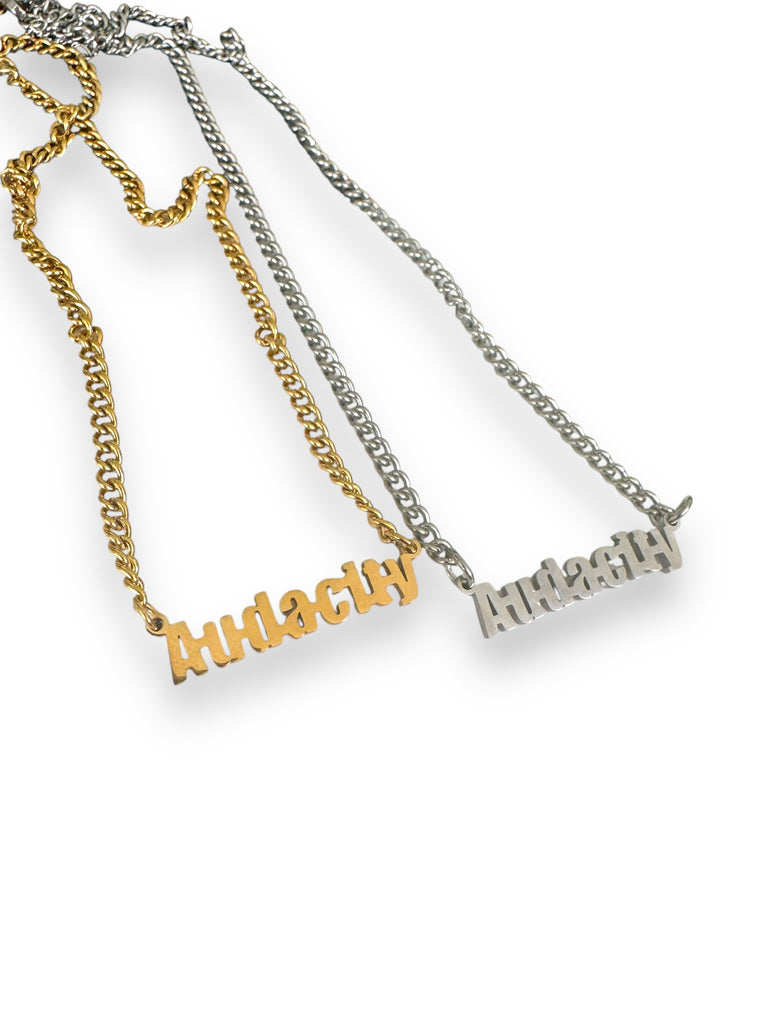 Audacity Word Necklace