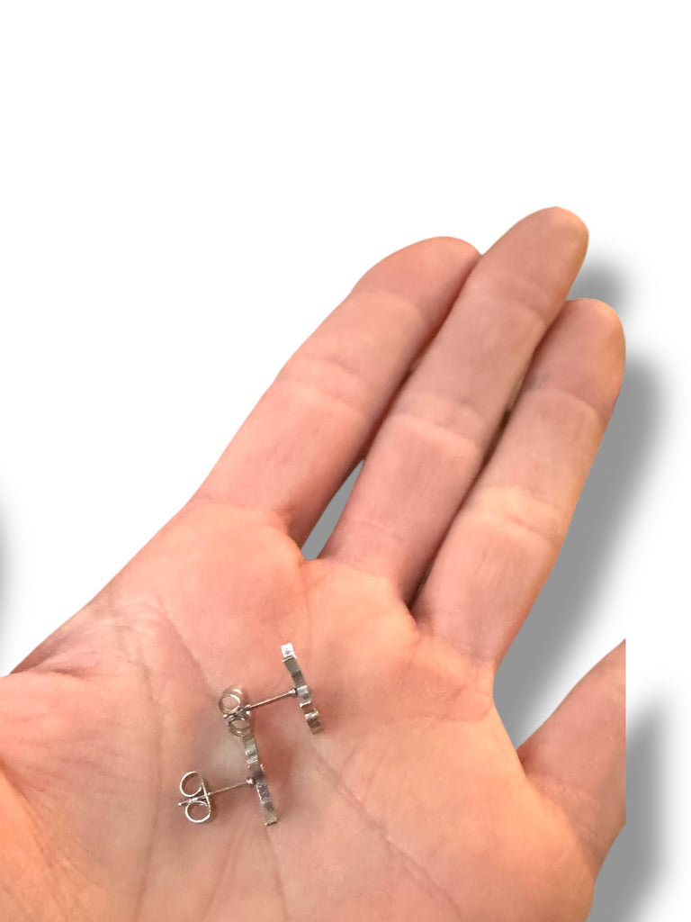 Middle Finger Person Stud Earrings