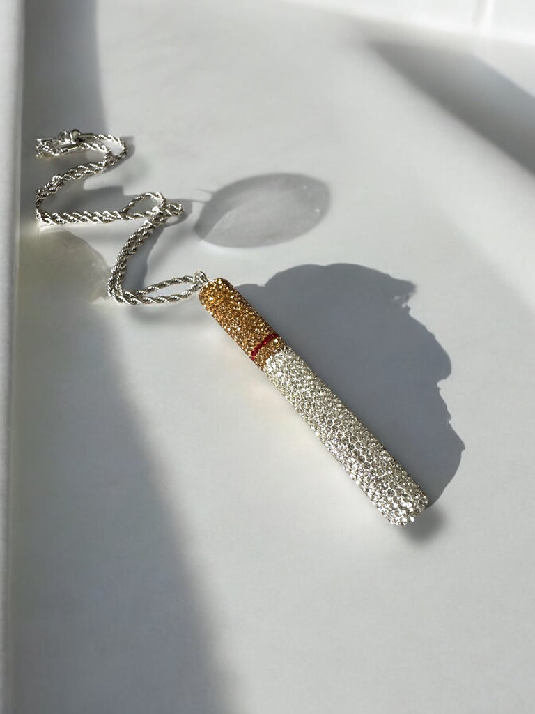 Glitter Cigarette Necklace