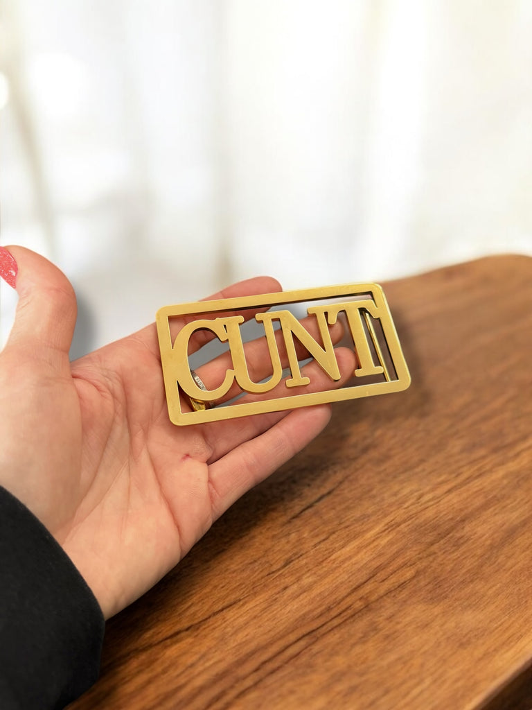 Cunt Belt Buckle