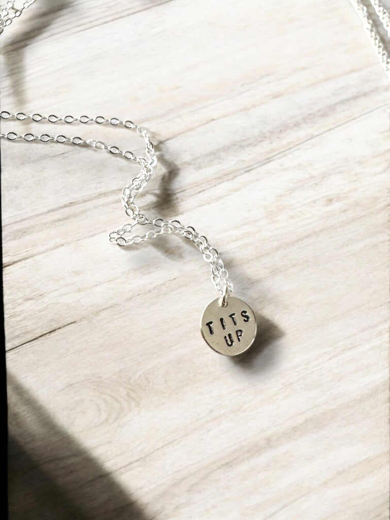 Tits Circle Charm Necklace