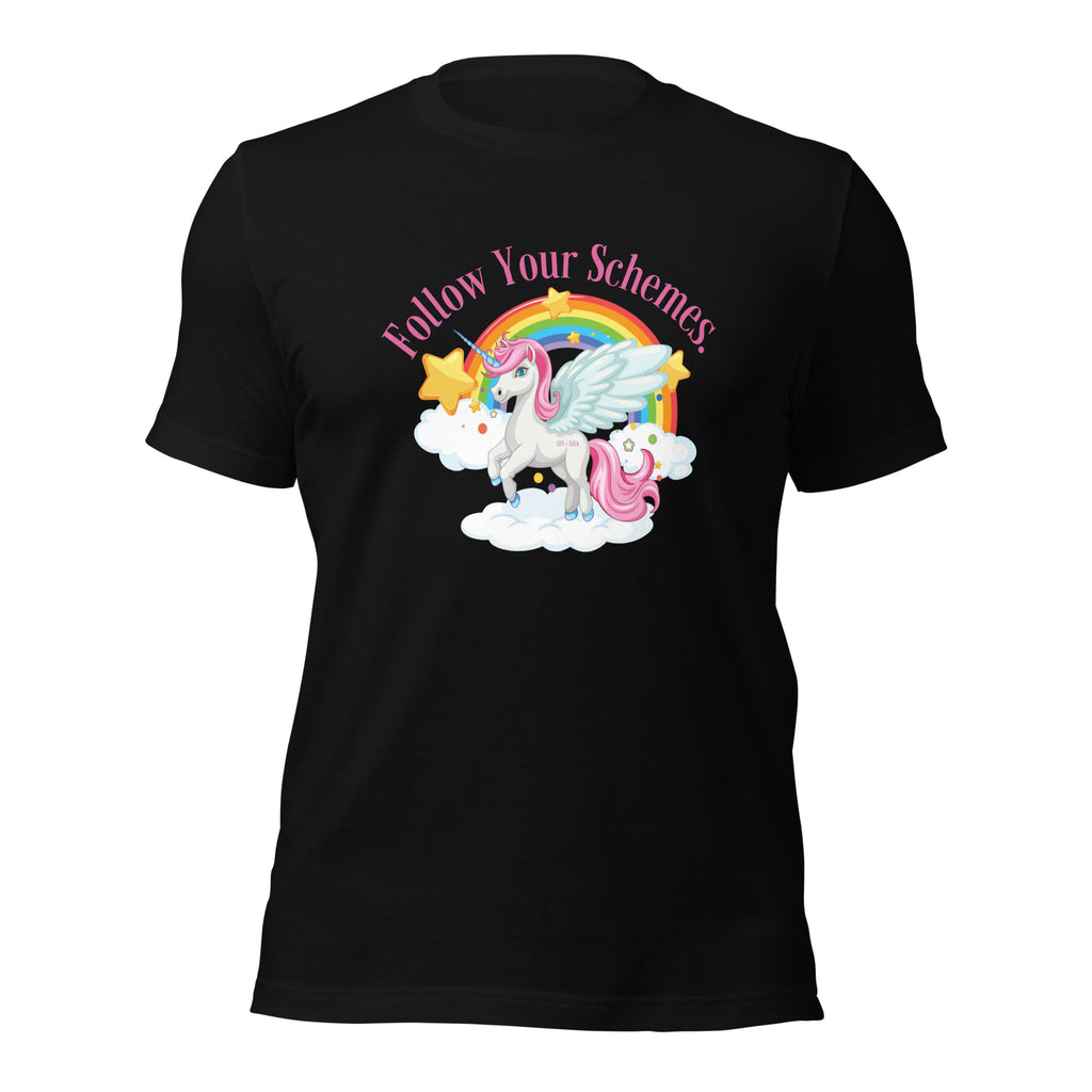 Follow Your Schemes Unicorn Unisex t-shirt